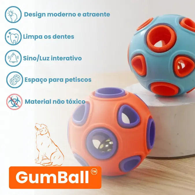 GumBall - Brinquedo Interativo para Cães