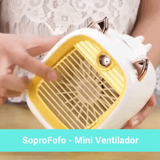 SoproFofo - Mini Ventilador Refrigerador de Ar Recarregável
