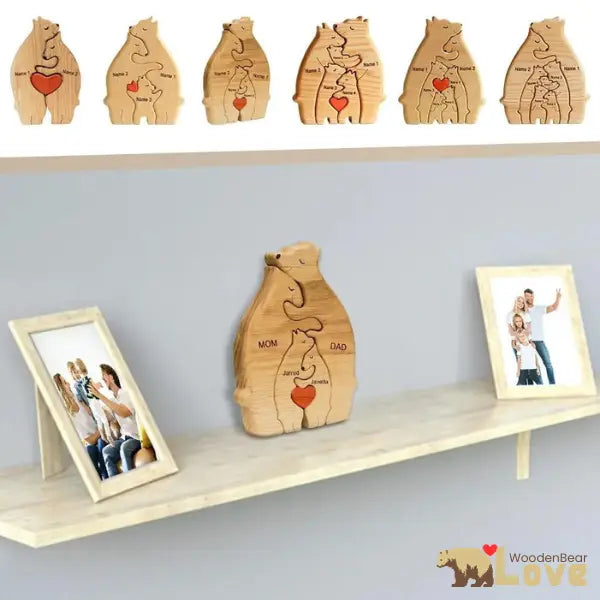 WoodenBear Love™ - Quebra Cabeça Decorativo Personalizável