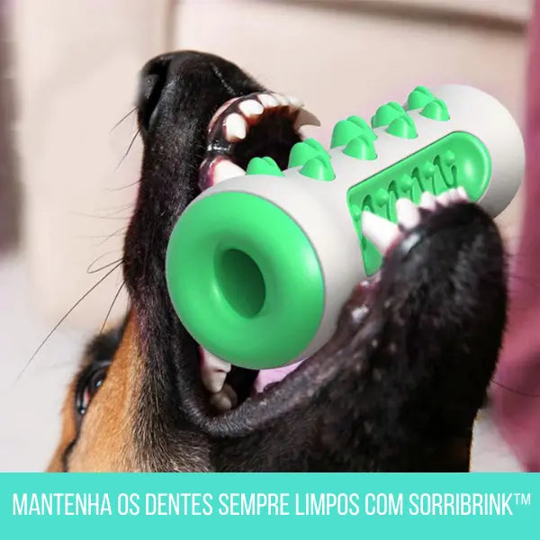 SorriBrink™ - Mordedor para Cães | Elimina Tártaro e Mau Hálito com Eficácia