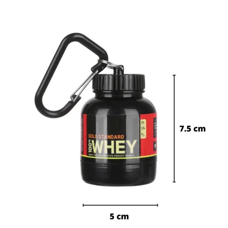 Chaveiro Porta Suplemento Whey Protein 100ml - Praticidade e Nutrição a Qualquer Hora