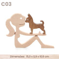 WoodenPet Love™ - Estatueta Decorativa Amor pelos Pets