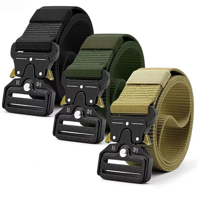 TacBelt Pro™ - Cinto Tático Militar Masculino e Feminino com Fivela de Liberação Rápida - Ultra Resistente e Ajustável, Perfeito para Uso Intenso