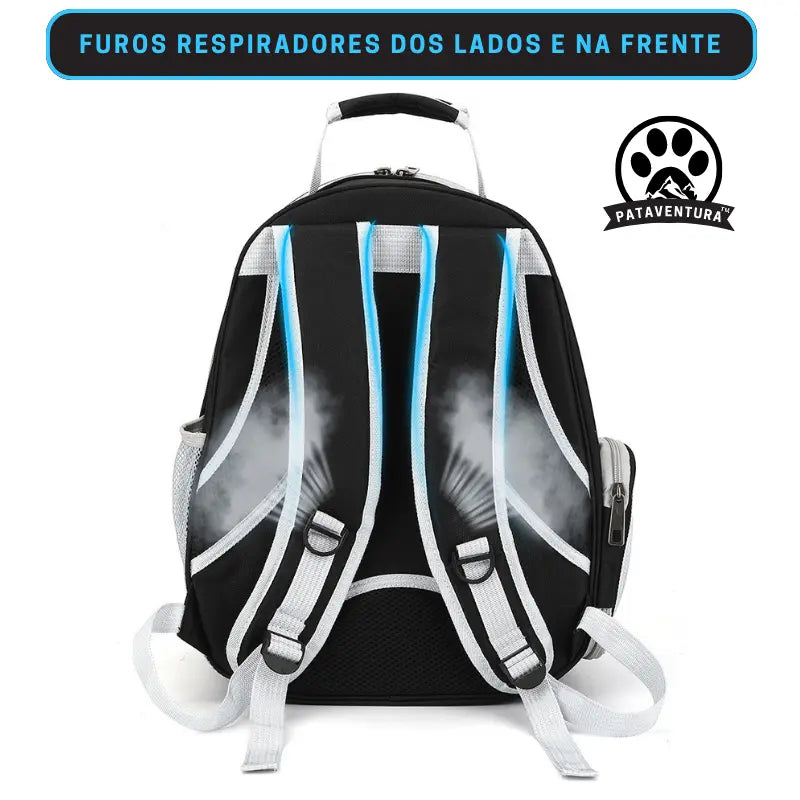 Mochila Pataventura™ - Passeio para cães e gatos