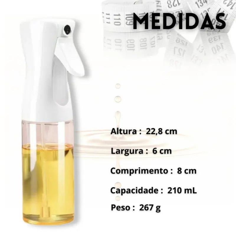 Garrafa Spray Pulverizadora para Azeite, Óleo e Vinagre - Ideal para Churrasco e Cozinha