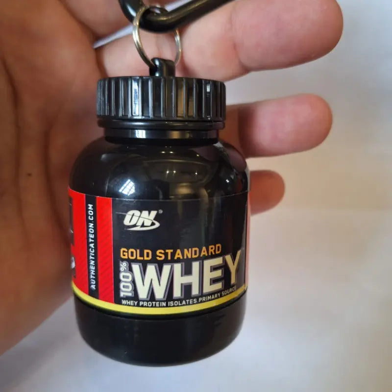 Chaveiro Porta Suplemento Whey Protein 100ml - Praticidade e Nutrição a Qualquer Hora