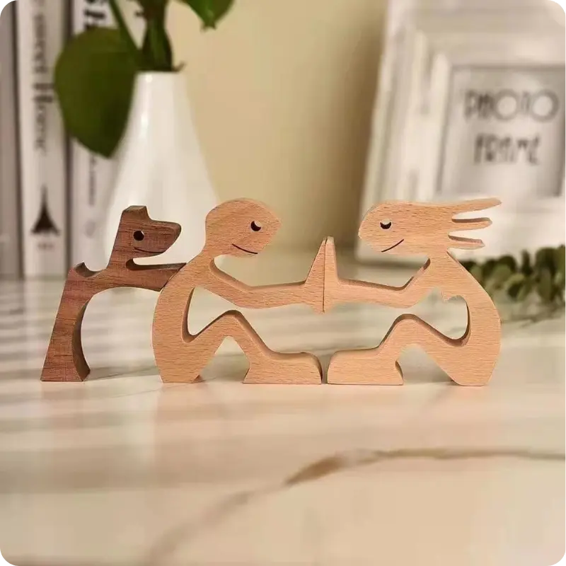 WoodenPet Love™ - Estatueta Decorativa Amor pelos Pets