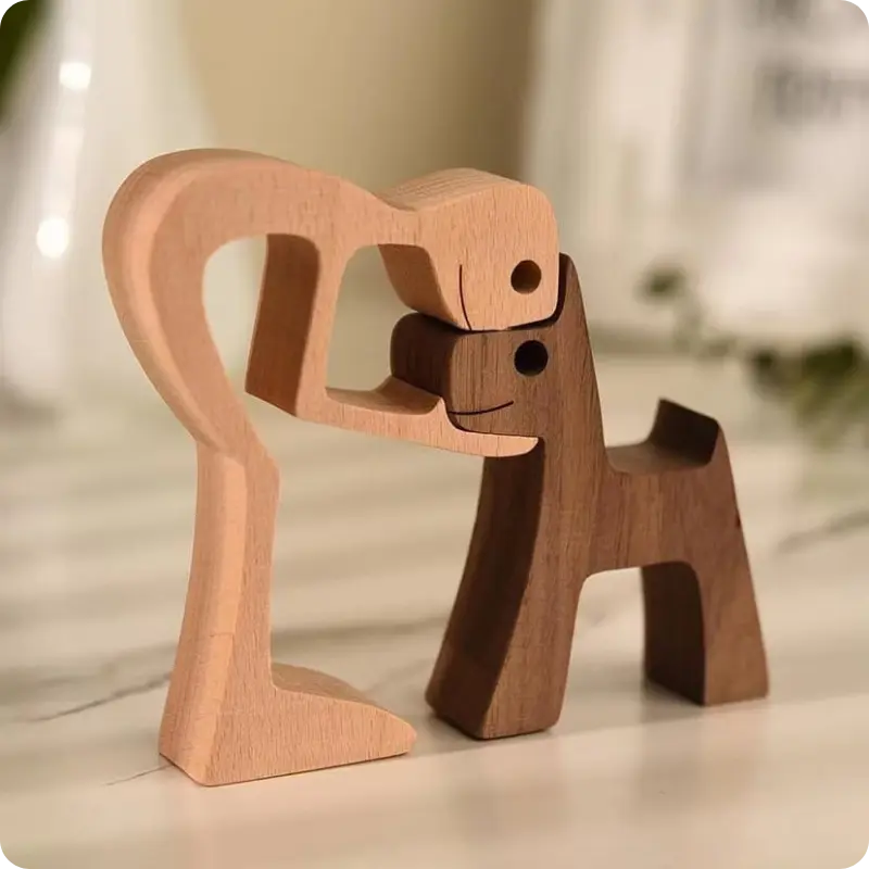 WoodenPet Love™ - Estatueta Decorativa Amor pelos Pets