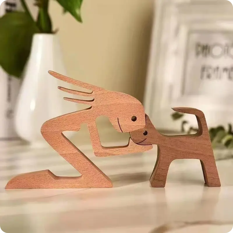 WoodenPet Love™ - Estatueta Decorativa Amor pelos Pets