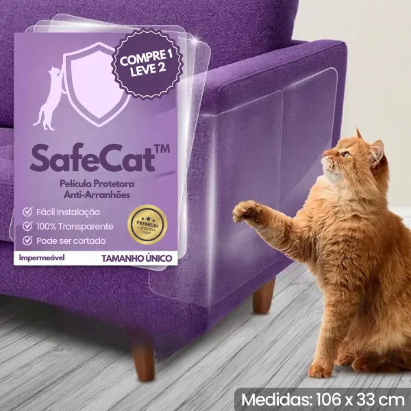 Protetor Anti Arranhador Móveis - SafeCat™ Tam. Único