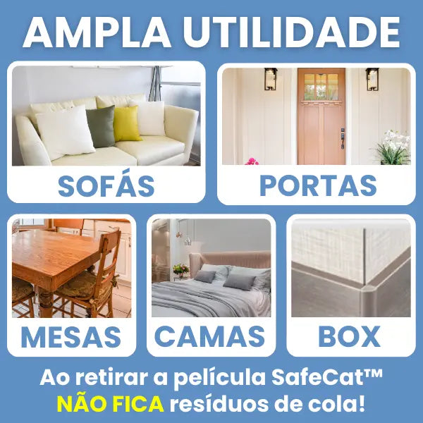 Protetor Anti Arranhador Móveis - SafeCat™ Tam. Único