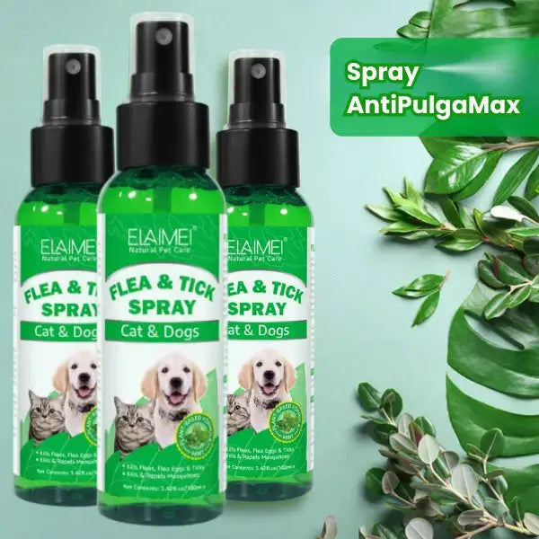 Spray AntiPulgaMax™ - Natural contra Pulgas e Carrapatos